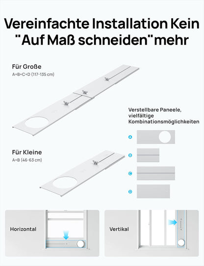 Dreo Tragbare Klimaanlagen, 10.000 BTU AC Einheit für Schlafzimmer mit Drainagefreier Kühlung, APP/Stimme/Fernbedienung, 24h Timer mit Ventilator & Luftentfeuchter, AC515S
