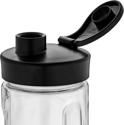 WMF Kult X Mix & Go Mini Smoothie Maker, Standmixer, Blender elektrisch, Shake Mixer 300 Watt Leistung, Tritan-Kunststoff Flasche 600ml, auslaufsicherer Schraubdeckel, rutschfeste Füße, Silber/Schwarz