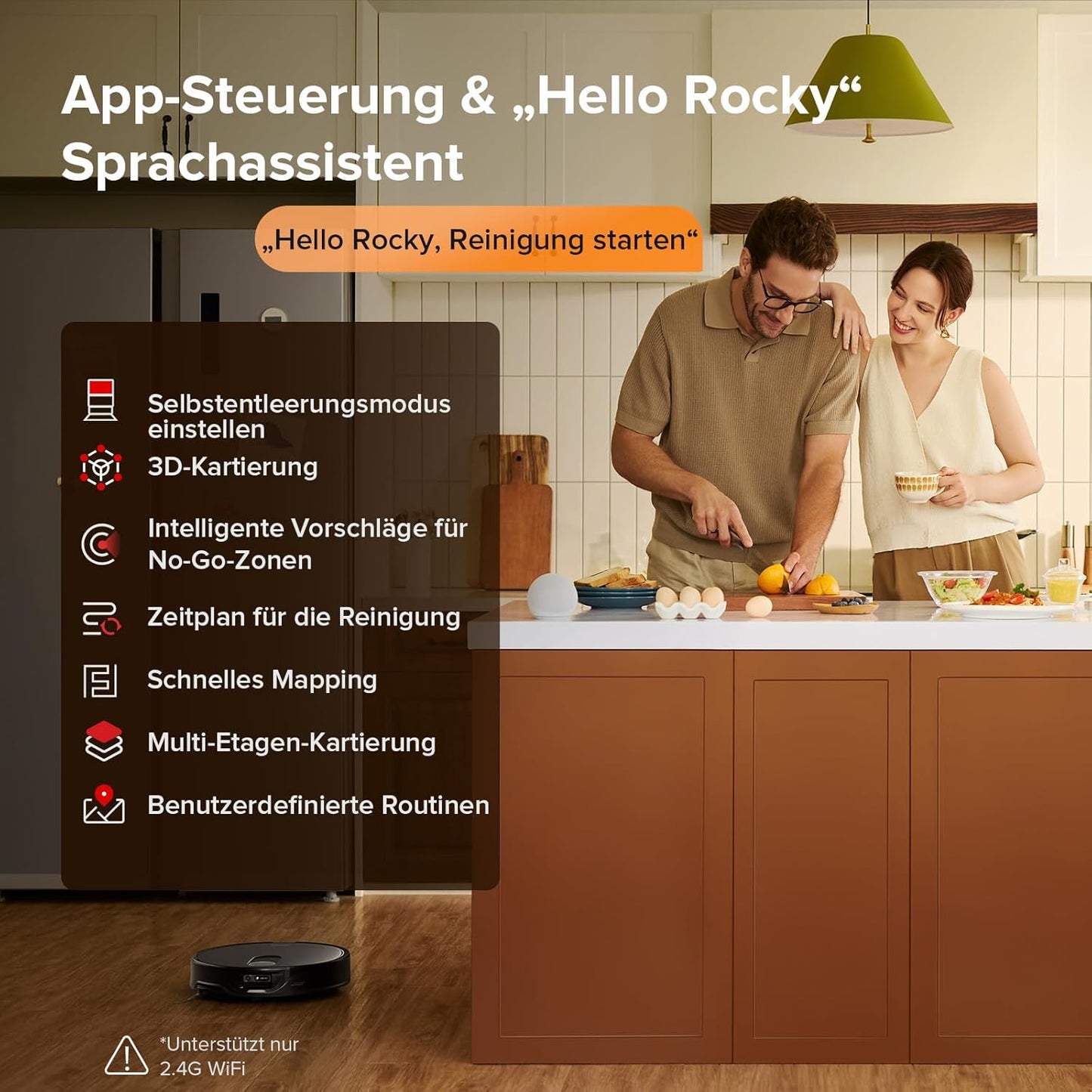 roborock Qrevo Slim Saugroboter mit Wischfunktion – 8,2 cm Ultra-Slim Design, StarSight 3D ToF Navigation, 11,000Pa HyperForce Saugleistung, 8-in-1 Dock, FlexiArm Seitenbürste