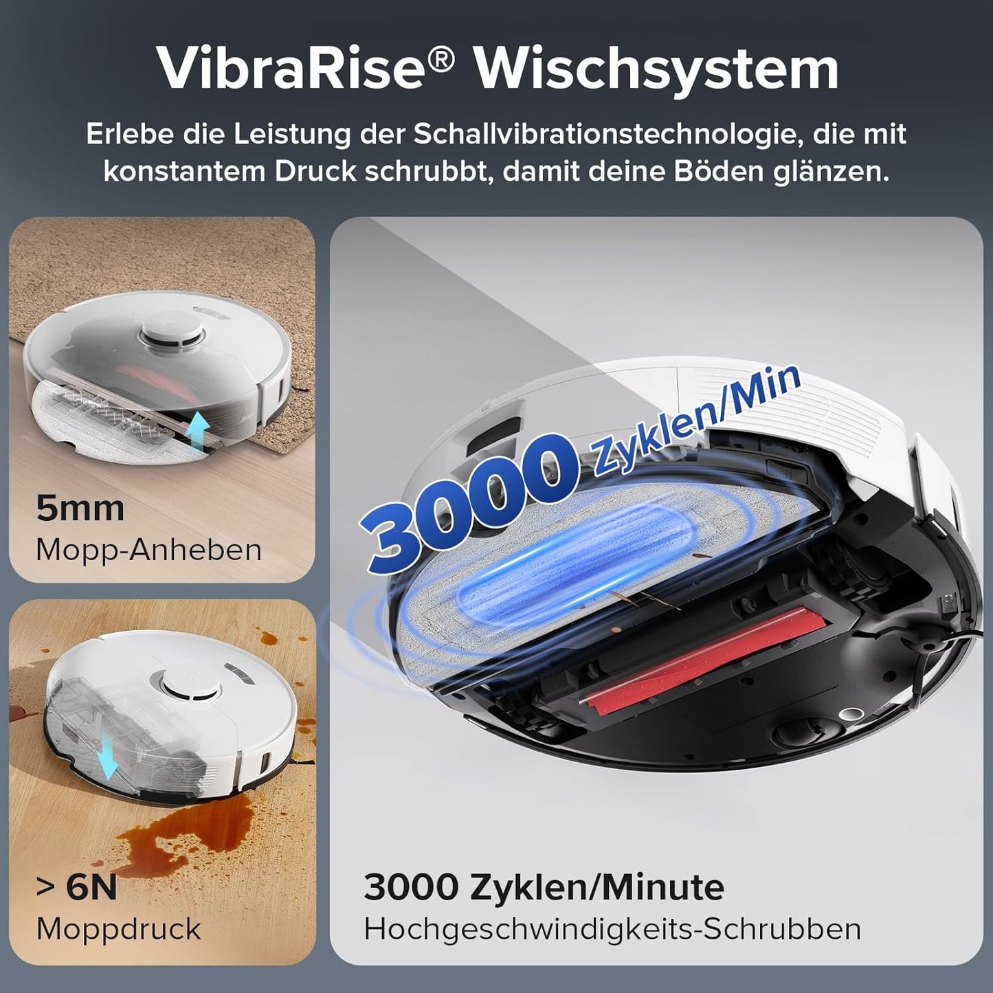 roborock S7 Max Ultra Saugroboter mit selbstentleerender/selbstwaschender/selbsttrocknender/selbstbefüllender/selbstreinigender Station (5500 Pa, aktive Hindernisvermeidung, App/Sprachsteuerung)