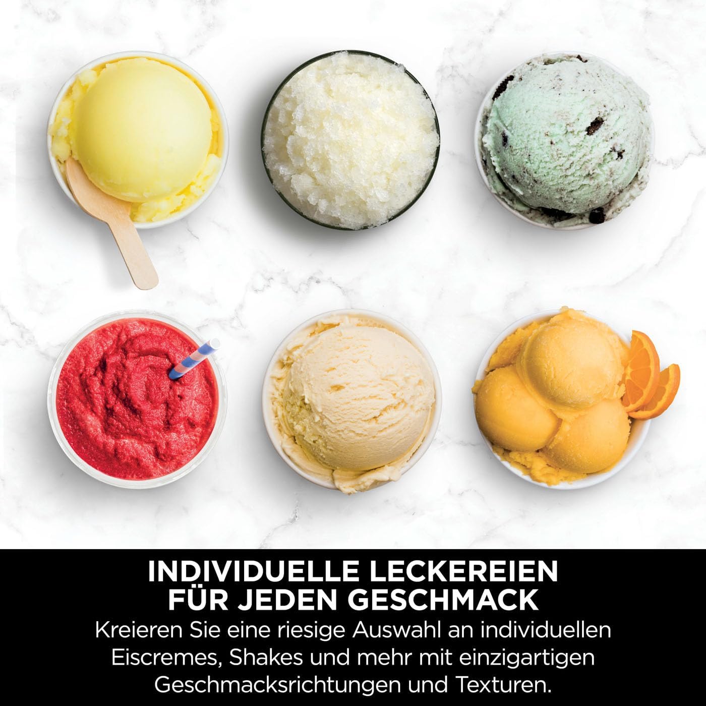 Ninja CREAMi Deluxe Eis-und Eisgetränkmaschine mit 3 Bechern, 10 Funktionen, macht Eiscreme, Gelato, Sorbet, Frozen Yoghurt, Milchshakes, Slushi & mehr, 2-in-1 Geschmacksoption, Silber, NC501EU