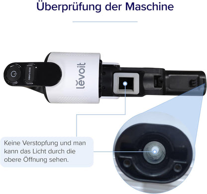 Levoit - Akku Staubsauger mit Tierhaardüse - Anti Haar Wrap - 4-in-1 Kabelloser Akkustaubsauger - 99,9 Prozent Filterleistung - Beutelloser Akkusauger für Teppich/Hartböden/Auto - max 50 min Laufzeit