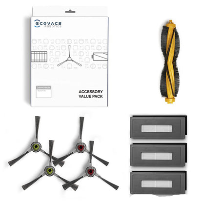 ECOVACS DEEBOT X8 PRO Omni Saugroboter mit Wischfunktion, OZMO Roller mit kontinuierliches Wischen & Selbstreinigung, 18.000 Pa, 12-in-1 Station, 40–75 °C Heißwasser-Moppreinigung, YIKO-GPT