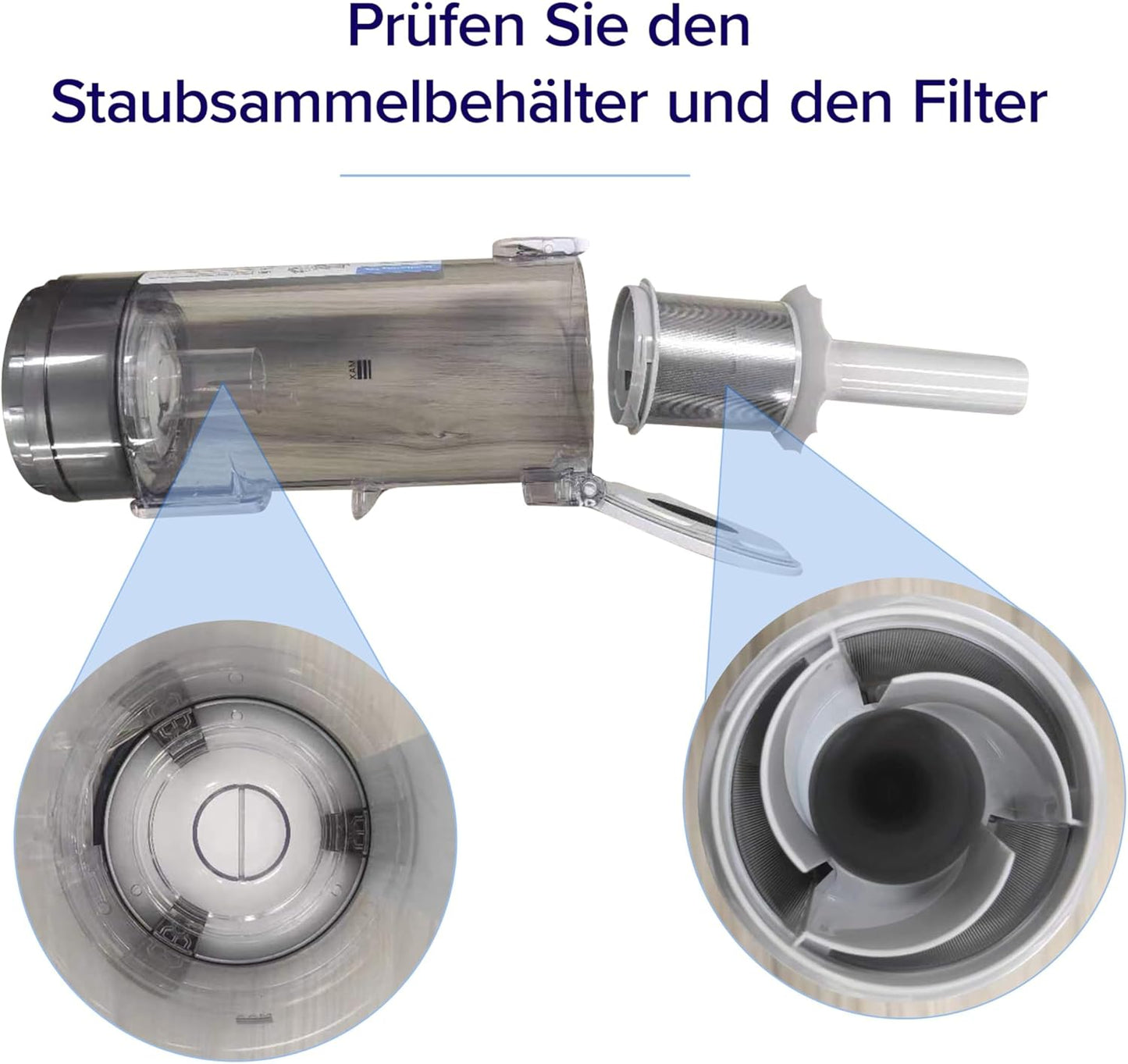 Levoit - Akku Staubsauger mit Tierhaardüse - Anti Haar Wrap - 4-in-1 Kabelloser Akkustaubsauger - 99,9 Prozent Filterleistung - Beutelloser Akkusauger für Teppich/Hartböden/Auto - max 50 min Laufzeit