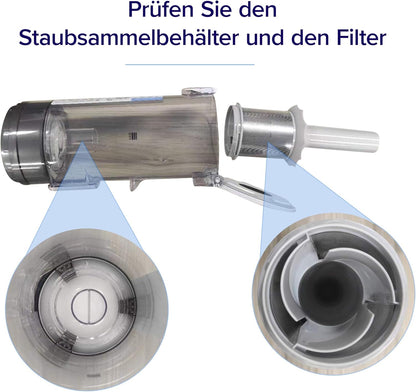 Levoit - Akku Staubsauger mit Tierhaardüse - Anti Haar Wrap - 4-in-1 Kabelloser Akkustaubsauger - 99,9 Prozent Filterleistung - Beutelloser Akkusauger für Teppich/Hartböden/Auto - max 50 min Laufzeit