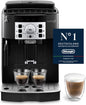 De'Longhi Magnifica S ECAM 22.110.B Kaffeevollautomat mit Milchaufschäumdüse für Cappuccino, mit Espresso Direktwahltasten und Drehregler, 2-Tassen-Funktion, 1,8 Liter Wassertank, Schwarz/Silber