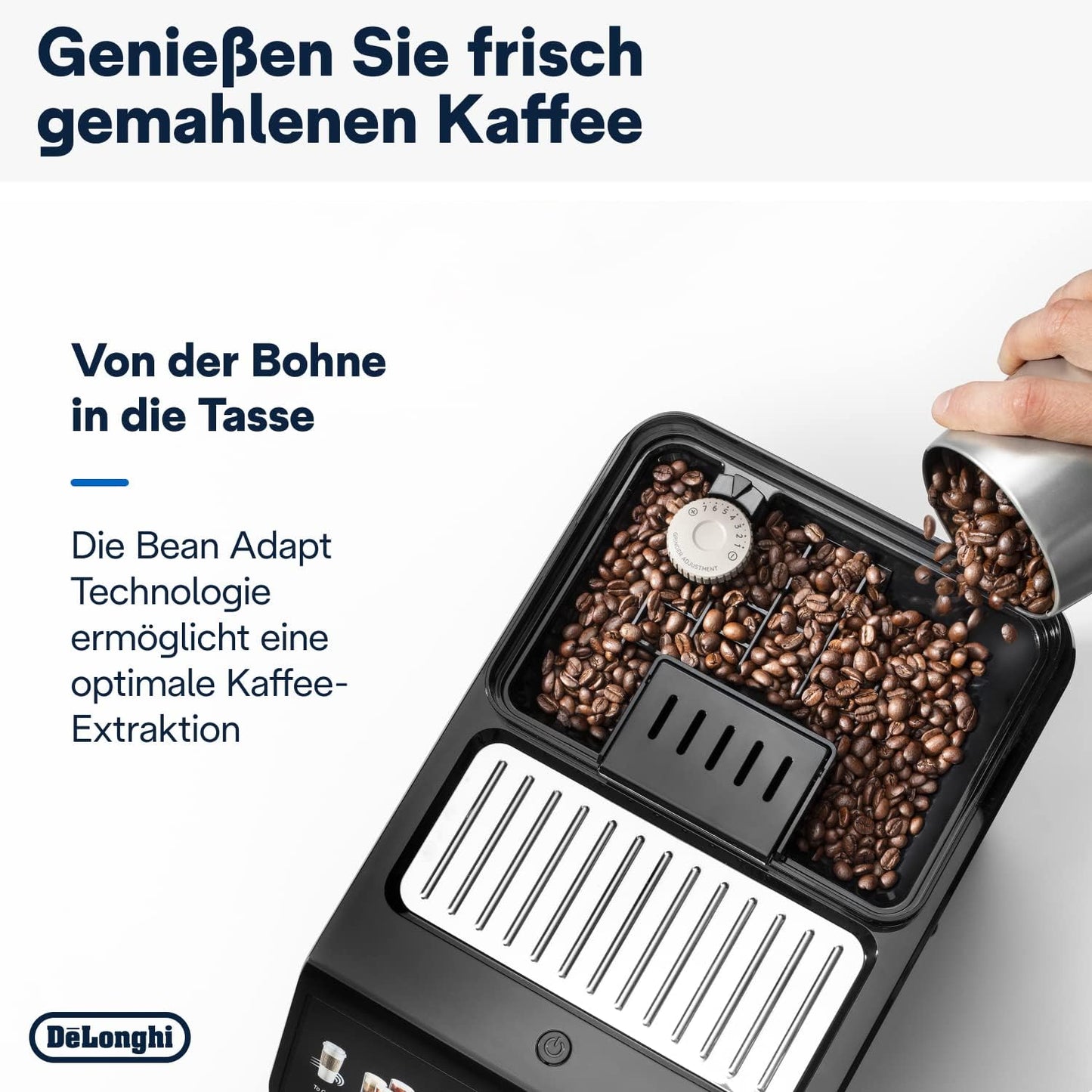 De'Longhi Eletta Explore Cold Brew ECAM452.67.G Kaffeevollautomat mit LatteCrema Milchsystem, Heiße & Kalte Getränke auf Knopfdruck, 3,5 Zoll TFT Touchscreen Farbdisplay, inkl. Kaffeekanne, Dunkelgrau