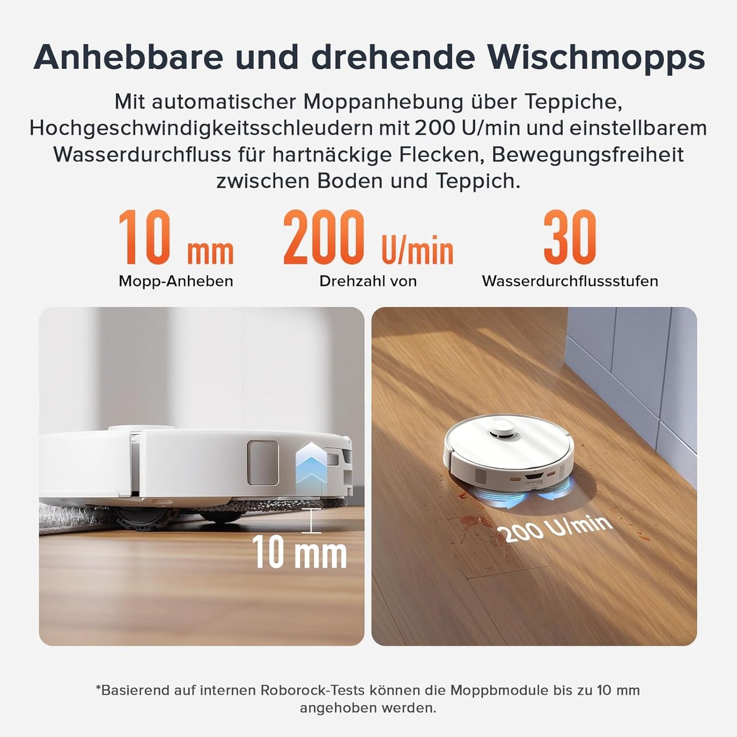 roborock Qrevo Curv S5X-Set Saugroboter mit Wischfunktion Absaugstation, Dual Anti-Tangle-System, 18.500 Pa Saugkraft, 75°C Heißwasser-Moppwäsche, Intelligente Schmutzerkennung, All-in-One-Dock (Weiß)
