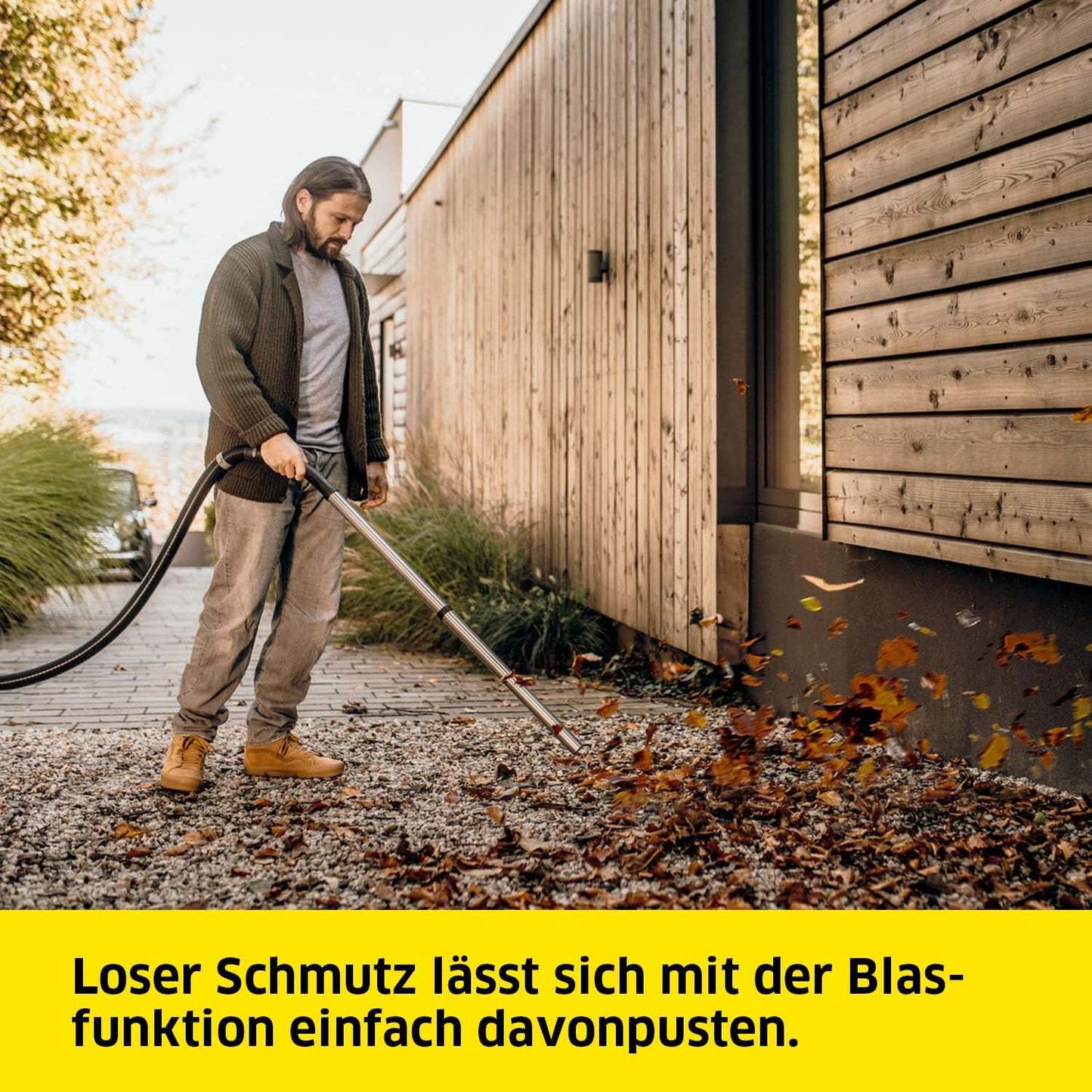 Kärcher Nass-/Trockensauger WD 6 P S V-30/6/22/T, inkl. Steckdose, Flachfaltenfilter, patentierter Filterbox, Filterreinigung, 1.300 W, Edelstahlbehälter: 30 l & Ablassschraube, Saugschlauch: 2,2 m