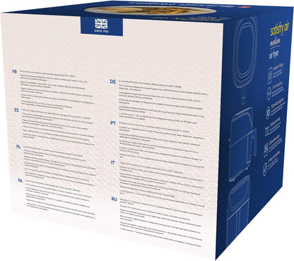 Russell Hobbs Heißluftfritteuse L 4L Rapid AirFryer [sehr kleines Gehäuse/7 Kochfunktionen/10 Programme] SatisFry (spülmaschinenfest, max 220°C, Fritteuse ohne Öl, Grillen,Backen,Braten etc) 27160-56