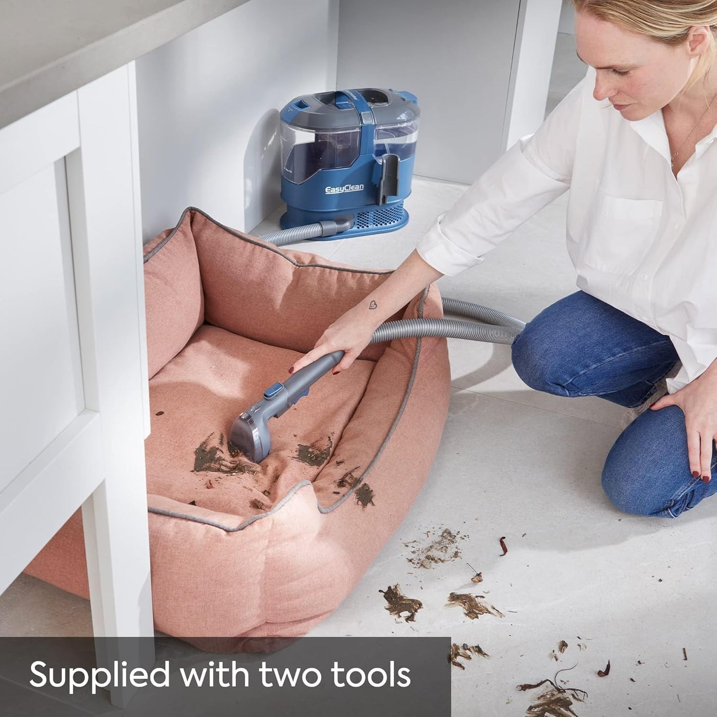 Vacmaster SCA0801 Waschsauger Teppichreiniger Fleckenreiniger für Teppiche, Vorleger, Polster, Treppen und Autos | Nass-Trocken-Sauger Starke Saugkraft Wasser Waschen Dekontamination | 800 W