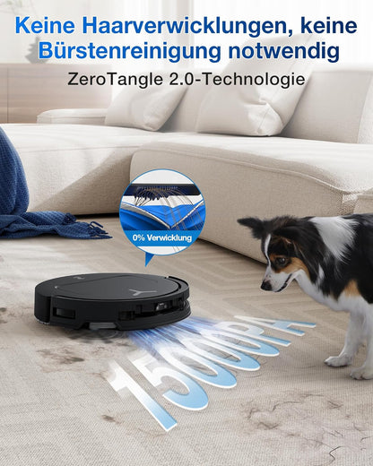 ECOVACS DEEBOT T50 PRO Omni Saugroboter mit Wischfunktion, Ausfahrende Seitenbürste und Wischmopp, 15.000 Pa, T30 PRO OMNI-Upgrade, Auto Zugabe von Reinigungslösung, Moppwäsche mit 75°C heißem Wasser