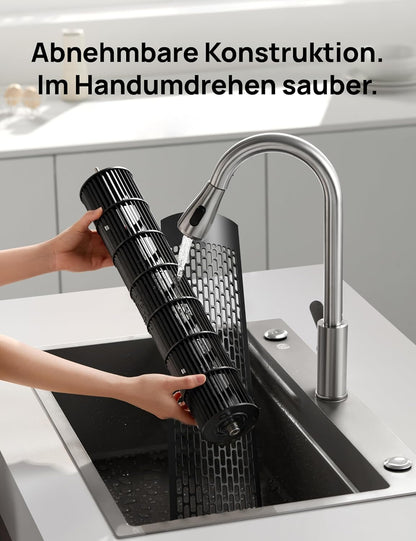 Dreo 20dB Turmventilator Leiser, 9M Windentfernung Ventilator mit Kühlung Fernbedienung, 6 Geschwindigkeitstufen 4 Modi, 90° Oszillierender Stand Ventilatoren für Schlafzimmer, Tower Fan mit 12H Timer