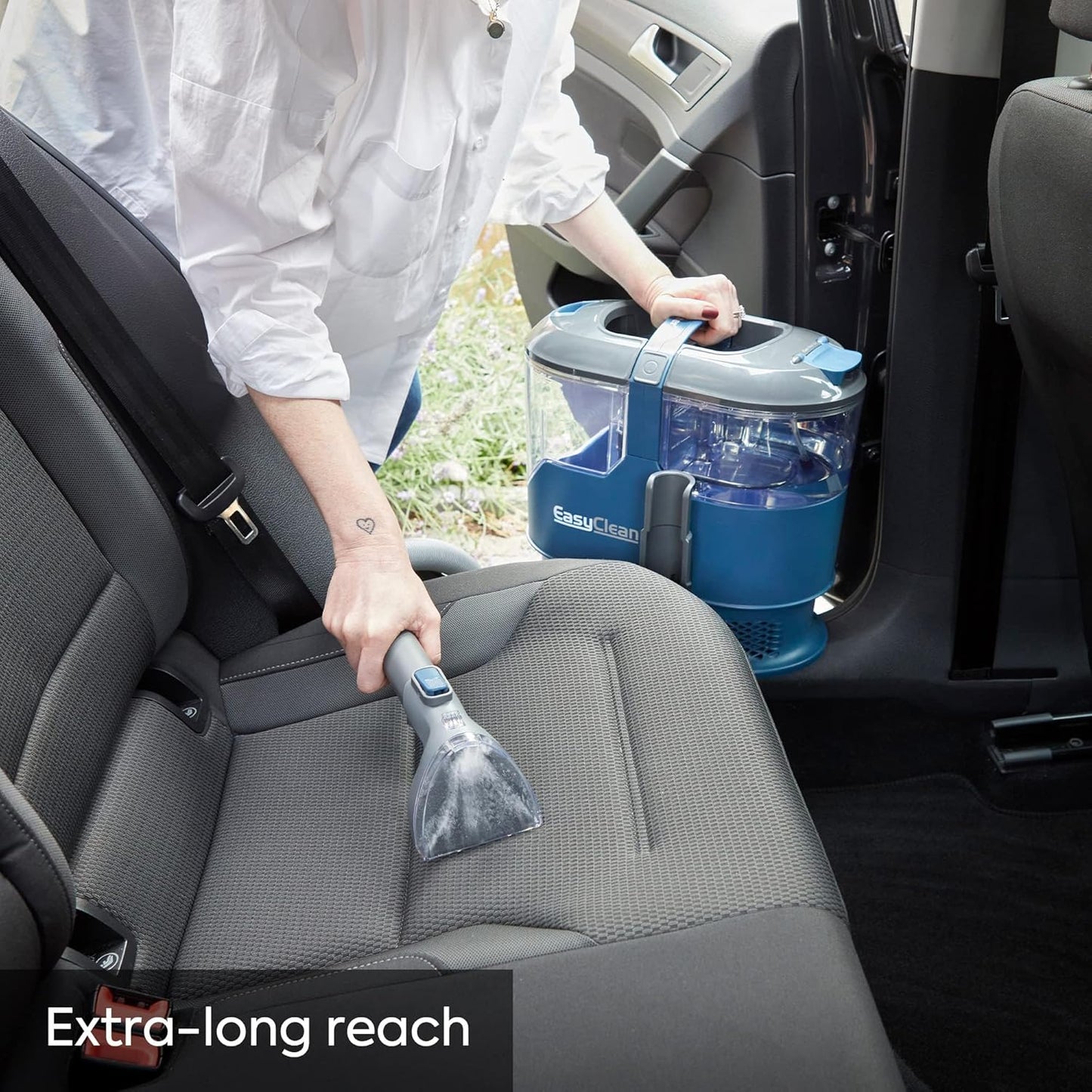 Vacmaster SCA0801 Waschsauger Teppichreiniger Fleckenreiniger für Teppiche, Vorleger, Polster, Treppen und Autos | Nass-Trocken-Sauger Starke Saugkraft Wasser Waschen Dekontamination | 800 W