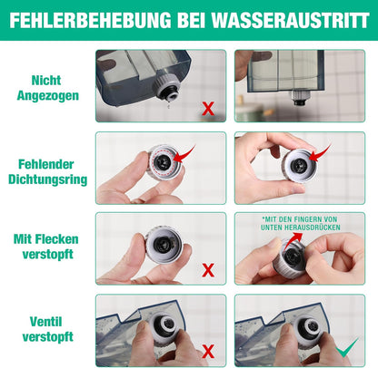 HAUSHOF Waschsauger Teppichreiniger, StainZapper Fleckenreiniger für Teppich mit Reinigungsmittel, Sofa, Vorleger, Polster, Treppen, Auto, 28,5cm X 15cm X 26,5cm, 400W, Weiß/Grau