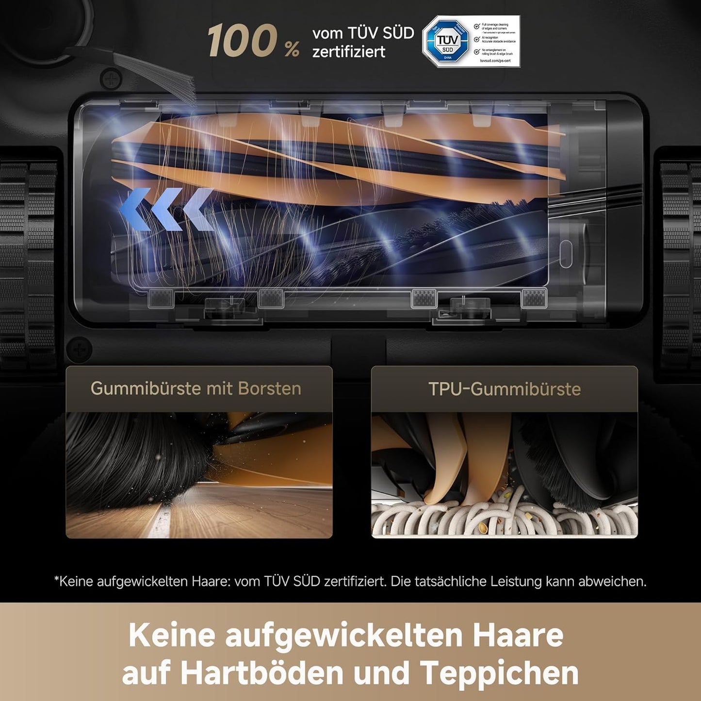 dreame L40s Pro Ultra Saugroboter, selbstreinigende Wischmopps, 19.000 Pa Saugkraft, 100% Detangling DuoBrush, ausfahrbare Wischmopps, Hindernisvermeidung für mehr als 180 Objekte, Sprachsteuerung