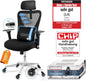 CLOUVOU CleverSeat Bürostuhl Ergonomisch [TESTSIEGER] Schreibtischstuhl 100% individuell einstellbar | Büro Stuhl & Gaming Stuhl | Computerstuhl Home Office Chair Ergonomic | Drehstuhl 150 kg