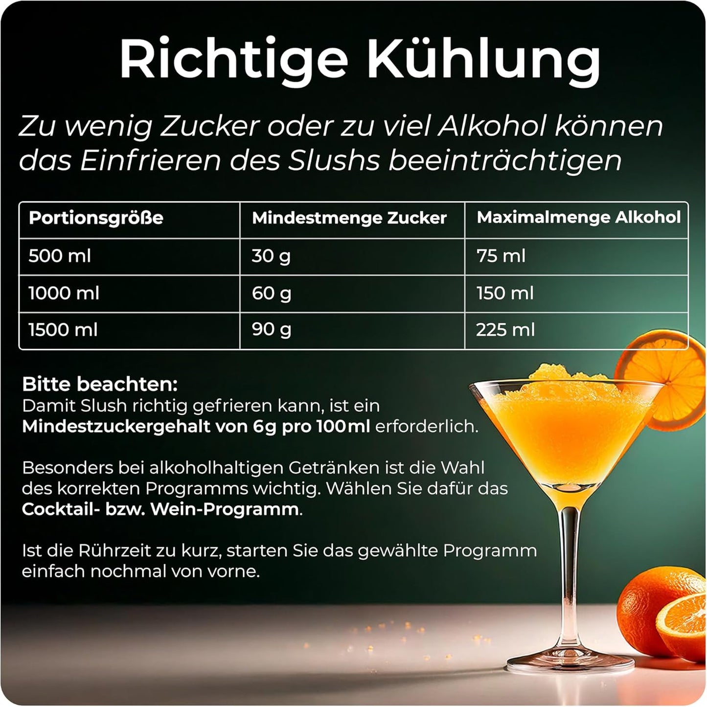 KLAMER Slush Maschine, mit 5 smarten Programmen: Slushie, Cocktail, Milchshake, Frappé, Wein, Automatische Reinigung, 2L Fassungsvolumen, Turbo Freeze, kein Eis erforderlich, mit digitalem Rezeptbuch